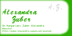 alexandra zuber business card